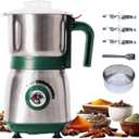 Electric Grinder for Kitchen - 500W Grain Mill with 3 Stainless Steel Blades, Versatile Spice Grinder for Coffee, Grinding Spices, Bean, Grains, Nuts (Green)