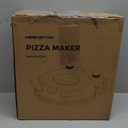 KEENSTAR Pizza Oven Indoor 12-Inch, Countertop Glazed Ceramic Stone Pizza maker with Adjustable Timer, 1200W Heat up to 800°F, Electric Pizza Cooker with Viewing Window Baked Pizzeria Style at Home