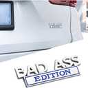 Car Bad Ass Edition Emblem, 3D Fender Badge Decal Car Sticker with 3M Adhesive, Auto Accessories for Tailgate Front Grille Hood Trunk, Car Replacement Compatible with Motorcycle SUV Truck