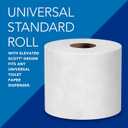 Scott Professional Standard Roll Toilet Paper, Bulk (04460), 2-Ply, Elevated Design, White, Individually Wrapped (80 Rolls of 550 Sheets, 44,000 Sheet Total)