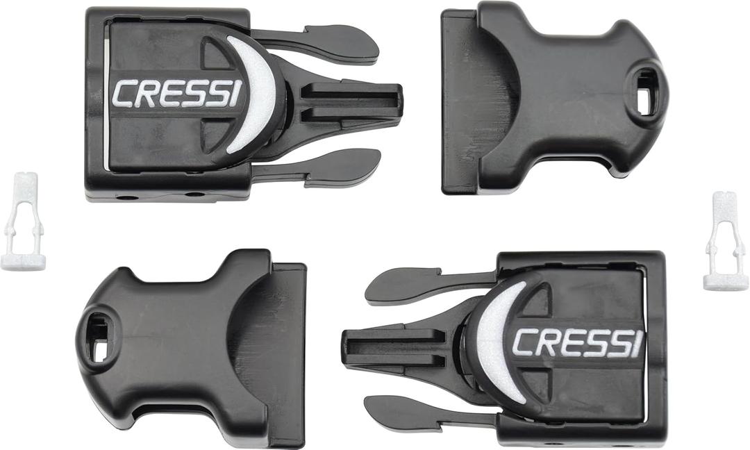 Cressi Buckles for Fins, Black, Rondine - Reaction - Frog Plus Cressi Buckles for Fins, Black, Rondine - Reaction - Frog Plus