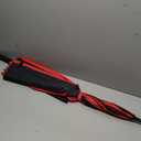 Automatic Open Golf Umbrella, 54 inch Extra Large Oversize Double Canopy Vented Stick Umbrellas, Windproof Waterproof Umbrella for Men And Women (Red Black)