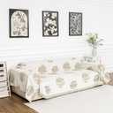 MEETSKY Couch Cover for Dogs Sofa Covers Washable, Simple Modern Geometric Jacquard Sofa Slipcover for 3 Cushion Couch Covers for Dogs, Use Thick Soft Fabric Couch Protector, 91" x 118", Khaki