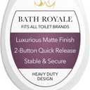 Bath Royale Slow Close Toilet Seat Round BR283-00 Heavy Duty & Scratch Resistant, Fits All Toilet Brands, MasterSuite Series