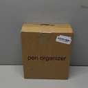 Spacrea Metal Pen Organizer, Pencil Holder for Desk, Desk Organizer with Drawer for School, Home, Art Supplies (Black)