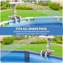 Pool Fountains and 1.5" to 1.5" T-Joint Pool Hose Adapter - Adjustable Pool Waterfall Sprinkler Swimming Pool Frame Attachment