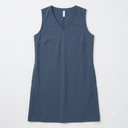 ODODOS Modal Soft V-Neck Tank Dress for Women Sleeveless Sundress Casual Relaxed Summer Dress with Pocket, Deep Blue, X-Large