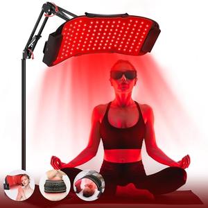 LuxRenew Max Multifunction Red Light Therapy for Body and Face, 850nm Near-Infrared Light Therapy LED Mask Facial Body Beauty Equipment for Skin Care at Home, Without Stand