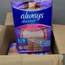 Always Discreet Adult Diapers for Women, Incontinence Underwear, Postpartum Essentials, Disposable Briefs, Max Absorbency, Bladder Leak Protection, Large, 76ct
