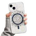PERRKLD for iPhone 15 Magnetic Clear Case, Compatible with MagSafe