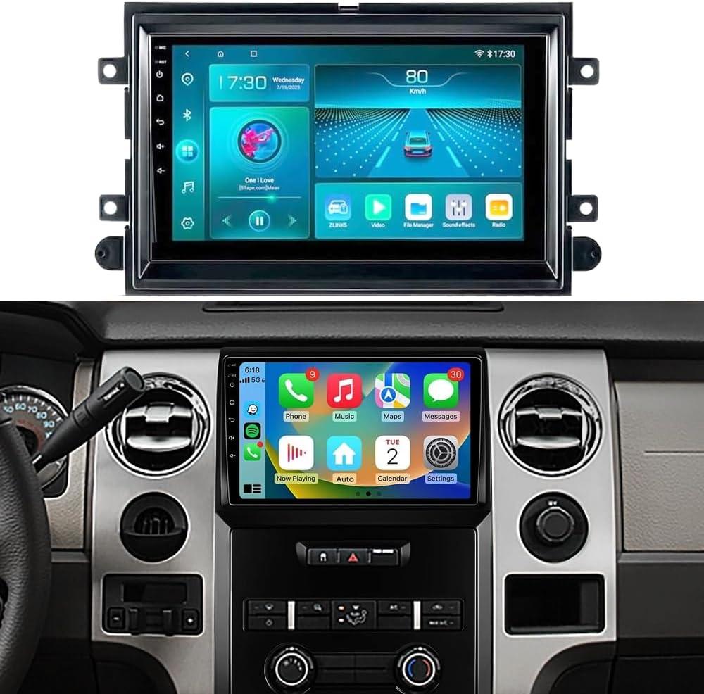 4G+64G 7'' Android 13 Car Stereo for Ford F150 2004 2005 2006 2007 2008 2009 2010 2011 2012 2013 2014 Touch Screen W/Wireless Carplay Android Auto Support GPS Bluetooth WiFi FM RDS DSP Camera MIC