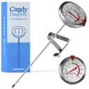 Candy Thermometer with Pot Clip - Deep Fry Oil Thermometer for Frying and Candle Making (Classic (Popular))