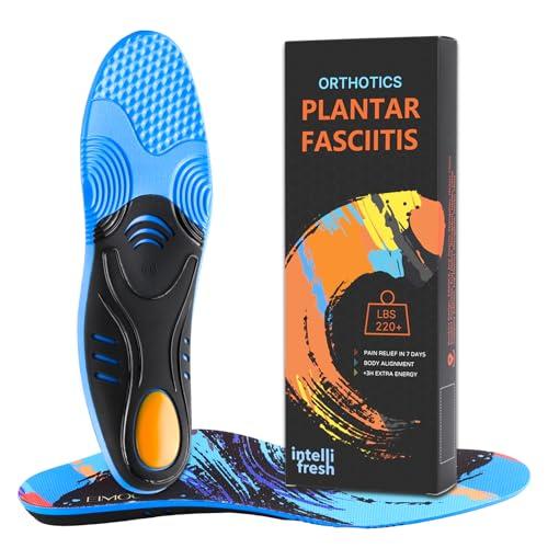 Plantar Fasciitis Pain Relief Insoles for Men and Women, Full-Length Sports Inserts with Good Arch Support, Ideal for Running, Walking, All-Day Standing, No Trimming