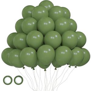 105pcs Sage Green Balloons 12inch Olive Green Balloons for Birthday Graduation Baby Shower Wedding Anniversary New Year Party Decorations