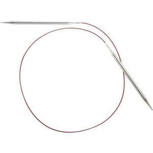 ChiaoGoo 32-Inch Red Lace Stainless Steel Circular Knitting Needles, 4/3.5mm