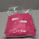 Allegra K Women's Winter Overcoat Mid-Long Stand Collar Single Breasted Coat Outerwear Small Hot Pink, S