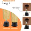 NEWBYTEK M6 Thread Rubber Furniture Leveling Feet Screw in Threaded Furniture Levelers Adjustable Table Chair Levelers Feet Glides for Chairs Tables Cabinet Patio - 8 Pack