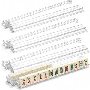 American Mahjong Racks with Pushers – Set of 4 for Smooth Gameplay