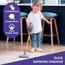 Casdon Dyson Cordless Vacuum Interactive & Officially Licensed Toy Dyson Vacuum For Children Aged 3+ Realistic Role-Play Fun, Purple and Orange