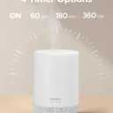 InnoGear 300ML Essential Oil Diffuser, Premium 5-in-1 Ultrasonic Aromatherapy Diffusers Scent Humidifier Aroma Diffuser Vaporizer Auto-Off Timer for Room Office Home, White, Medium