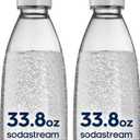 sodastream White 1L Slim Carbonating Bottles Twin Pack, Pack of 2