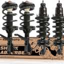 Front Rear Complete Struts Assembly 171101R 171101L 172135 172136 Compatible for 2003-2011 Honda Element Replacement Coil Spring Shocks Absorbers (4PCS)