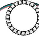 24 RGB LED Rings 24 X WS2812B 5050 Full Color with Integrated Drivers 24 Bits forArduino Raspberry Pi ESP8266 Nodemcu DC5V