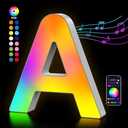 OJQ Light Up Letters Led Lights- Marquee Letters for Boy Girl Gift Room Decor Wall Lights - Music Sync Color Change Colorful, Birthday Gifts for Girl, Teen Girls Gifts Home Wall Decor