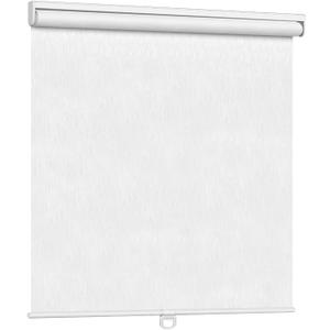 LazBlinds Custom Cordless Roller Window Shades, Free-Stop Blackout Blinds for Windows, Thermal Insulated UV Protection Waterproof, Roll Up Blinds and Shades for Home and Office, Jacquard White