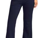 SANTINY Bootcut Pants for Women 28.5"/30.5"/32" Loose High Waisted Wide Leg Leggings Dress Work Flare Yoga Pants with Pockets (XL)