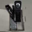 GLCONN Remote Controller with Nunchunk for Wii and Wii U Games - Controller for Wii Remotes - Set of 2 Black