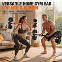 Dumbbell Converter, Convert Dumbbells to Barbell Set, Weight Bar for Bench Presses, Squats, Hip Thrust, Deadlifts, Home Weightlifting and Strength Training, Versatile Home Gym Equipment