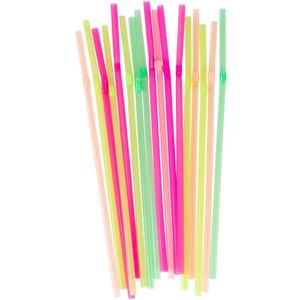 Flexible Straws - Case of 10,500 - Plastic, 60 Packs x 175 - for Restaurants, Cafes & Everyday Use