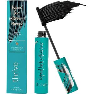 Thrive Mascara Extensions, Tubing Mascara Cosmetics Natural Lengthening Volumizing Eye Makeup, Waterproof & Smudge-Proof, Long-Lasting No Clumping or Flaking (Rich Black)