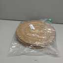 6Pcs 12" Round Woven Rattan Placemats,Natural Hand-Woven Water Hyacinth Placemats,Farmhouse Weave Place Mats,Rustic Braided Wicker Table Mats (12inch Set of 6)