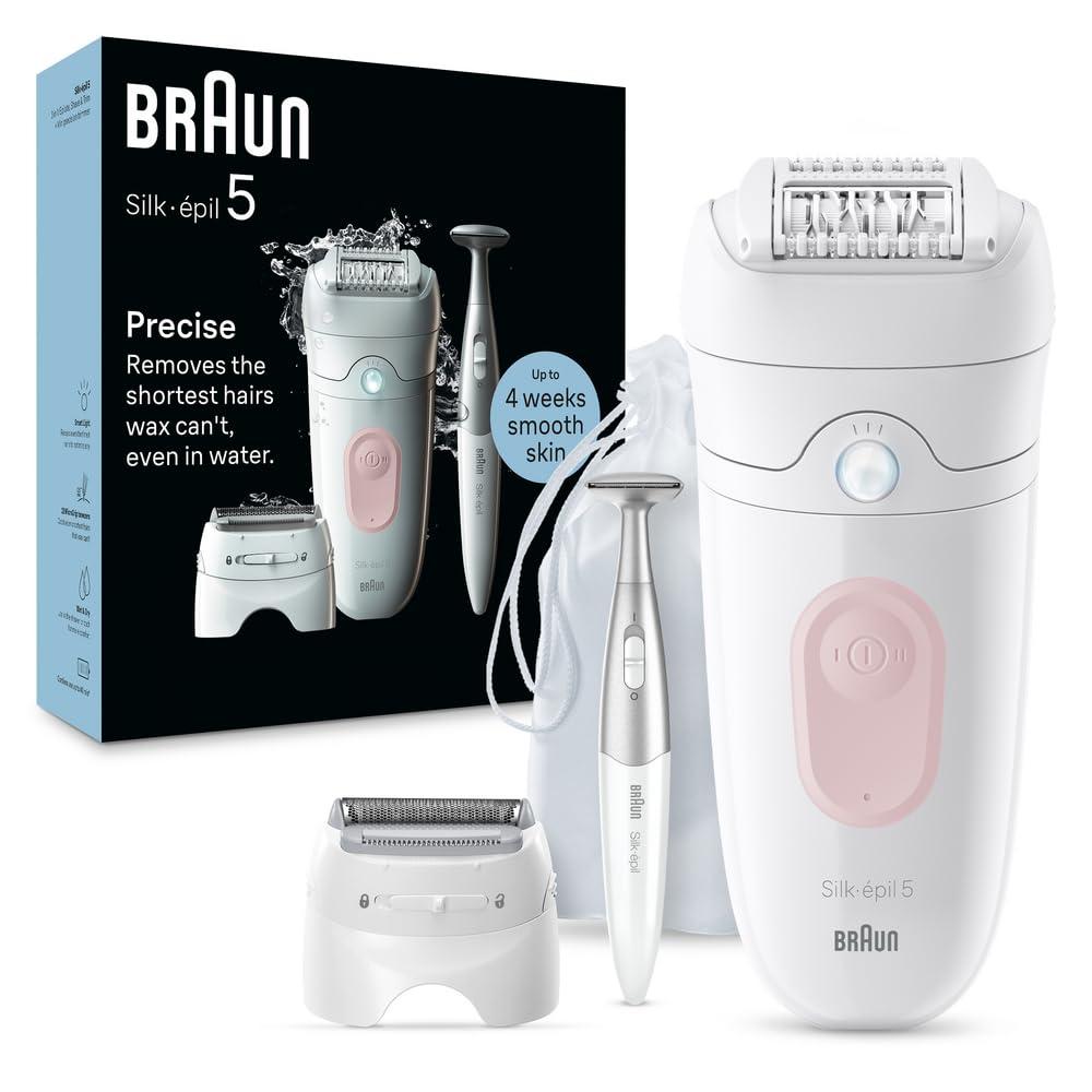 Braun Silk-pil 5 Epilator, Wet & Dry, Lasting Smooth Skin, SE5-230 (Rose Gold)