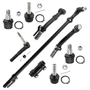 BOXI (Set of 9) Front Suspension Ball Joints Tie Rod Kit Fit for Ford F-250 F-350 Super Duty 4WD 2005-2015 2016 | Excludes Extended Axle Models | K80026 K8607T DS80749 ES80755 ES80754 ES3420S DS300008