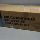 5'' 20 Ft Mini Split Line Cover Set, PVC & PP Line Set Cover for Mini Split AC, Line Hide for Central AC, White