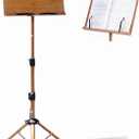 Music Stand for Sheet Music, Adjustable to 68.9in Floor Book Stand for Reading, Laptop Display Stand Standing Book Stand Tablet Stand with Page Paper Clip