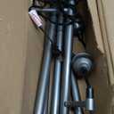 Nintiue Dimmable Floor Lamp, 3 x 800LM LED Edison Bulbs Included, Industrial Floor Lamp Standing Tree Lamp with Elegant Teardrop Cage Heads Tall Lamps for Living Room Bedroom-Grey (Grey-70 inches)