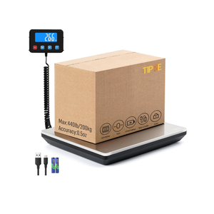 Digital Shipping Postal Scale 0.5 oz High Accuracy! 440lb Commercial Weight Scale for Package, Small Business, Mail, Warehouse, Home, Dual Powering Source & Cable Provided
