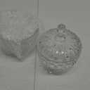 2 Pack Decorative Glass Storage Bowls, Hand-Painted Crystal Jars with Lids, Colorful Trinket Containers, Elegant Appetizer Servers for Treats