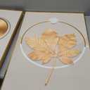 Framed Modern Luxury Gold Wall Art for Living Room, Set of 3 Piece Contemporary Paintings Artwork for Walls, Golden Prints Pictures with Gold Frame, Wall Decor for Home Office - Total 30" x 60"