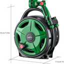 1/2" x 50FT Retractable Garden Hose ReelWith 10 Patterns Spray NozzlePortable Heavy Duty Garden Hose Holder for Garden WateringCar & Patio WashingPet CleaningGreen