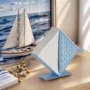 NIKKY HOME Napkin Holder for Tables, Fish Iron Napkin Dispenser for Kitchen, Blue Freestanding Napkin Holders for Farmhouse Restaurants Home Party Decor