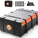 Sailnovo Rooftop Cargo Carrier 20 Cubic PVC Car Roof Cargo Carrier Waterproof Soft-Shell Includes Anti-Slip Mat, 6 Door Hooks, Car Top Carrier for Top of Vehicle with/Without Roof Rack Cross Bar