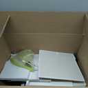 Furnulem 5 Drawer White Dressers for Bedroom 2 Tier Shelf Storage Small Fabric Dresser for Closet Sturdy Metal Frame Modern Style Storage Cabinets Organization Units for Hallway Rooms