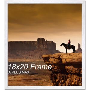 A PLUS MAX 18x20 Picture Frame White Light Weight Wall Mount