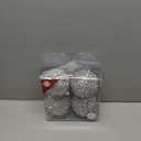 ZHANYIGY 4.25" Silver Shatterproof Christmas Ball Ornaments, 4pc Set for Xmas Trees and Holiday Decor