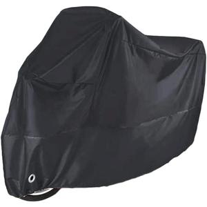 Motorcycle Cover Waterproof Windproof Outdoor Dustproof All Weather Protection,Anti-Theft Silver Lock Holes & Storage Bag, 190T Anti UV, 96.46 x 41.34 x 49.21 in